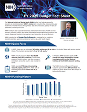 NIMH FY 2025 Budget Fact Sheet