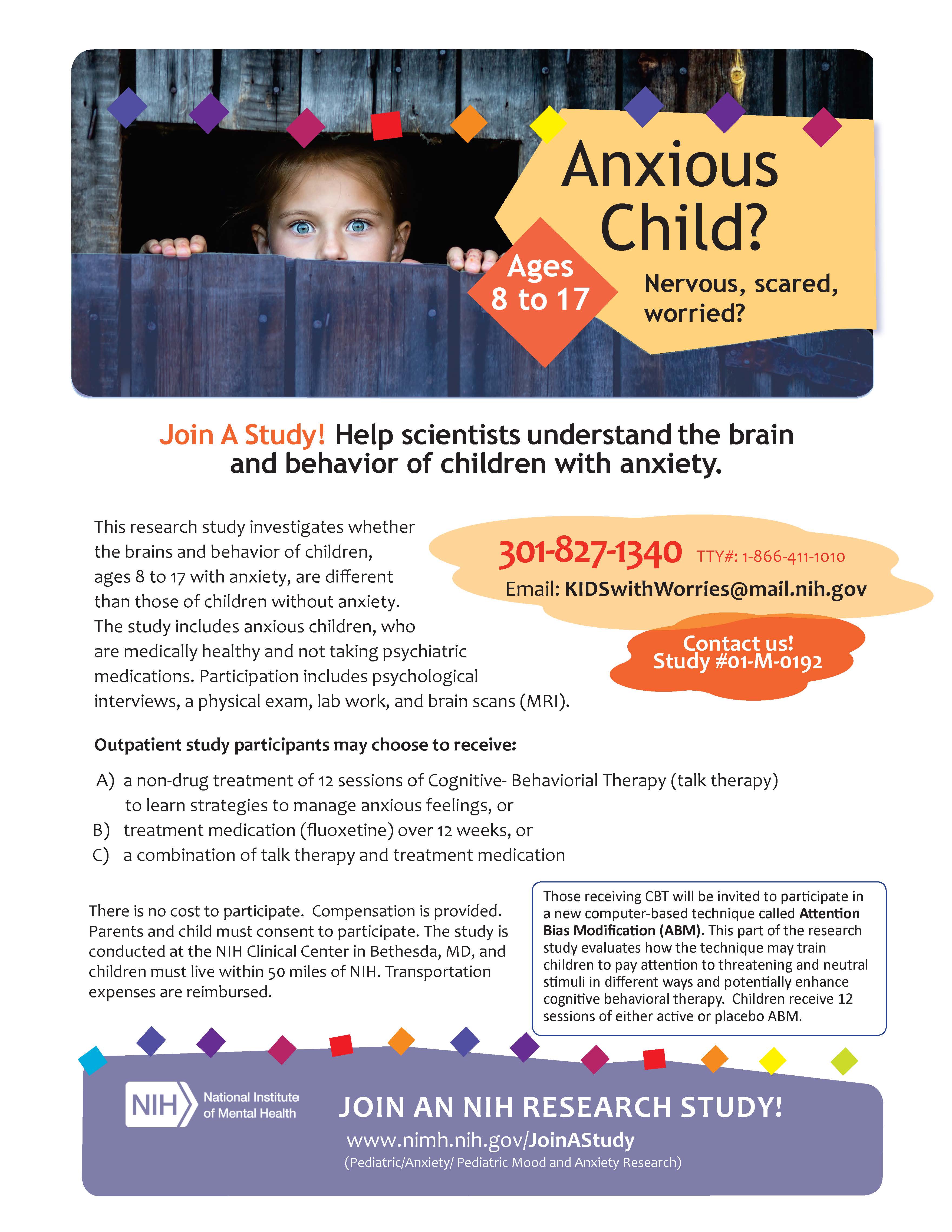 brochure for Anxious Child?